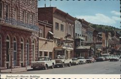 Deadwood's Historic Buildings Main Street Restoration Postcard