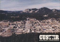 Custer, South Dakota - Black Hills Aerial View Postcard