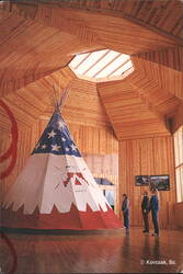 Crazy Horse Indian Museum Teepee, Korczak Ziolkowski Studio Postcard