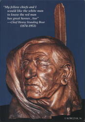 Chief Henry Standing Bear Sculpture by Korczak, Crazy Horse Memorial Postcard