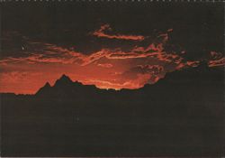 Badlands National Monument Sunset, South Dakota Postcard