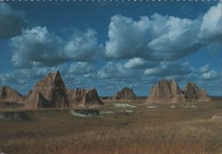 Eroding Monoliths - Badlands Landscape Postcard