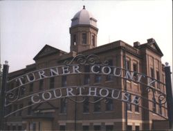 Turner County Courthouse, Parker, South Dakota Postcard