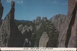 Needles Drive, Black Hills, SD - Rock Formations Postcard