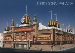 1999 Mitchell Corn Palace, World's Only Corn Palace Postcard