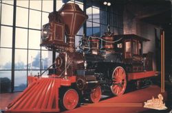 SOUTHERN PACIFIC RAILROAD Locomotive No. 1 "C.P. Huntington" Postcard