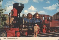 Genoa/Jupiter Locomotive No. 12, Old Sacramento, CA Postcard