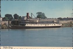 Delta King Riverboat, Sacramento River Postcard