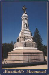Marshall's Monument, James Wilson Marshall Gold Discovery Postcard