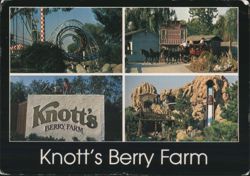 Knott's Berry Farm Buena Park CA Rides & Attractions Postcard