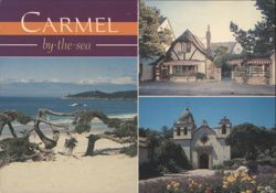 Carmel by-the-Sea: Cypress, Tudor Architecture, Mission Postcard