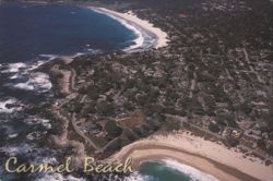 Carmel Beach Aerial View, California Coastline Postcard