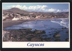 Cayucos Pier, California Coast View from North Postcard