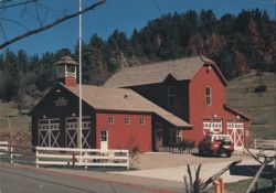 Julian Volunteer Fire House, Julian, CA Postcard