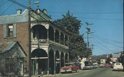 Jamestown Imperial Building Street Scene CA Postcard