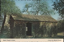 Mark Twain's Cabin, Jackass Hill Postcard