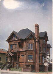 Carter House, Eureka, CA - Architectural Recreation Postcard