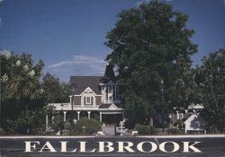 Grand Tradition Victorian Mansion, Fallbrook Postcard