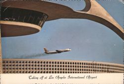 Taking off at Los Angeles International Airport Postcard