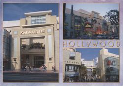 Kodak Theatre & Hollywood Blvd, Hollywood CA Postcard