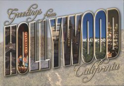 Greetings from Hollywood California Postcard