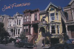San Francisco Victorian Homes Postcard