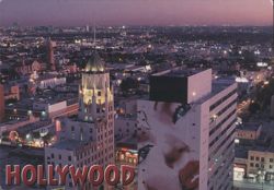 Hollywood, California - Magical Movieland at Twilight Postcard