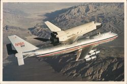 Space Shuttle Enterprise on NASA 905 747 Test Flight Postcard