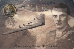 Edwards AFB Rededication, Capt. Glen W. Edwards, YB-49 Postcard