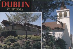 St. Raymond Catholic Church & Modern Building, Dublin, CA Postcard