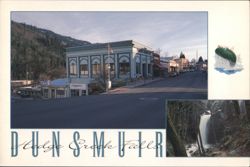 Historic Dunsmuir Street Scene, Hedge Creek Falls Postcard