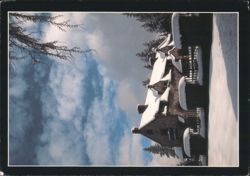 Winter at Empire Cottage, Snow Covered Building Postcard