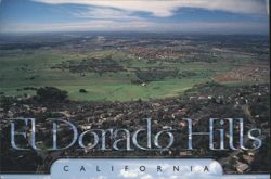 El Dorado Hills CA Master Planned Community Aerial View Postcard