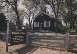 Historic Altaville School, Angels Camp Area Postcard