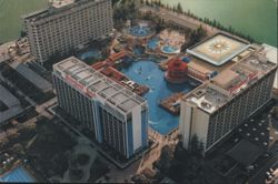 Disneyland Hotel Anaheim Aerial View, Seaports of the Pacific Postcard