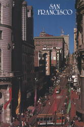 San Francisco Cable Car at Powell & Market Turn Around Postcard