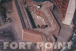 Fort Point at Golden Gate Bridge, San Francisco Bay Postcard