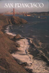 SAN FRANCISCO Golden Gate Bridge & Marin Coastline Postcard