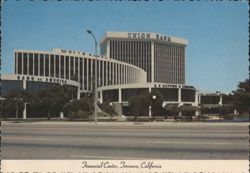 Financial Center, Union Bank, Bank of America, E.F. Hutton Postcard