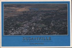 Aerial View of Susanville, California Postcard