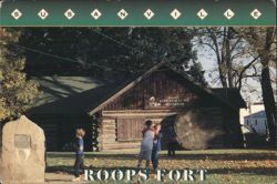Roops Fort Lassen Historical Museum Susanville, CA Postcard