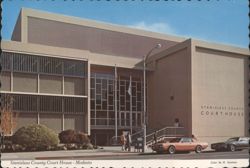 Stanislaus County Court House, Modesto CA Postcard