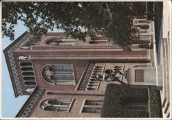 Bovard Hall & Tommy Trojan Statue, University of Southern California Postcard