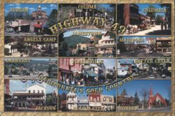 Highway 49 California's Gold Country Towns Postcard