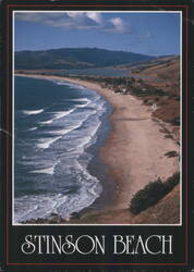 Stinson Beach, Marin County, California Postcard