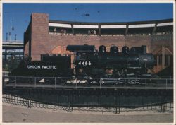Union Pacific 4466 Steam Locomotive, CA State Railroad Museum Postcard