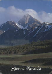 Mount Morrison, Sierra Nevada Mountains, California Postcard
