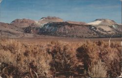Mono Craters Volcanic Cones, Snow-Capped Mountains Postcard