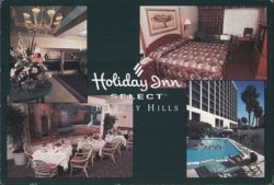 Holiday Inn Select Beverly Hills Hotel Rooms Pool Lobby Postcard