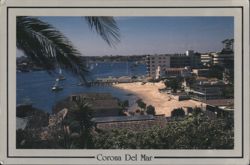 Corona Del Mar Beach and Waterfront, California Coast Postcard